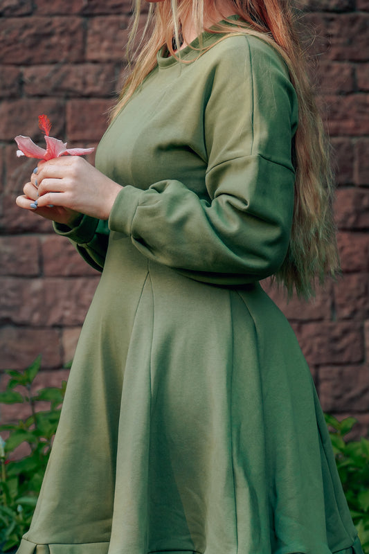 KAYLA Kleid olive
