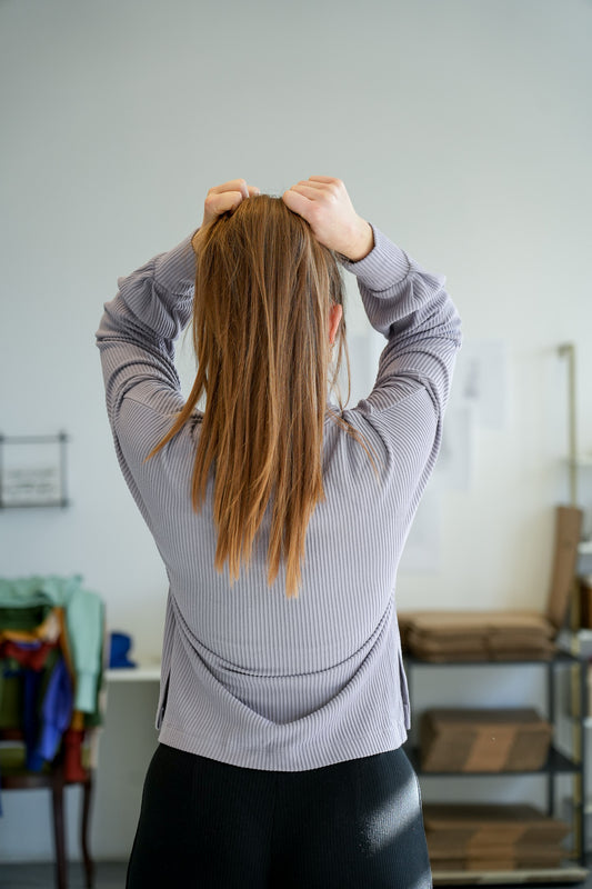 Aila Basic Pulli flieder