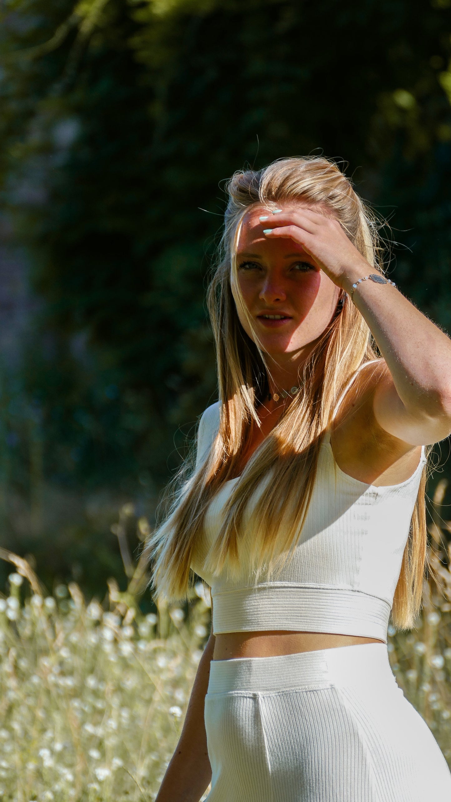 Loungewear Crop Top für den Sommer in weiß aus Bio Stoff
