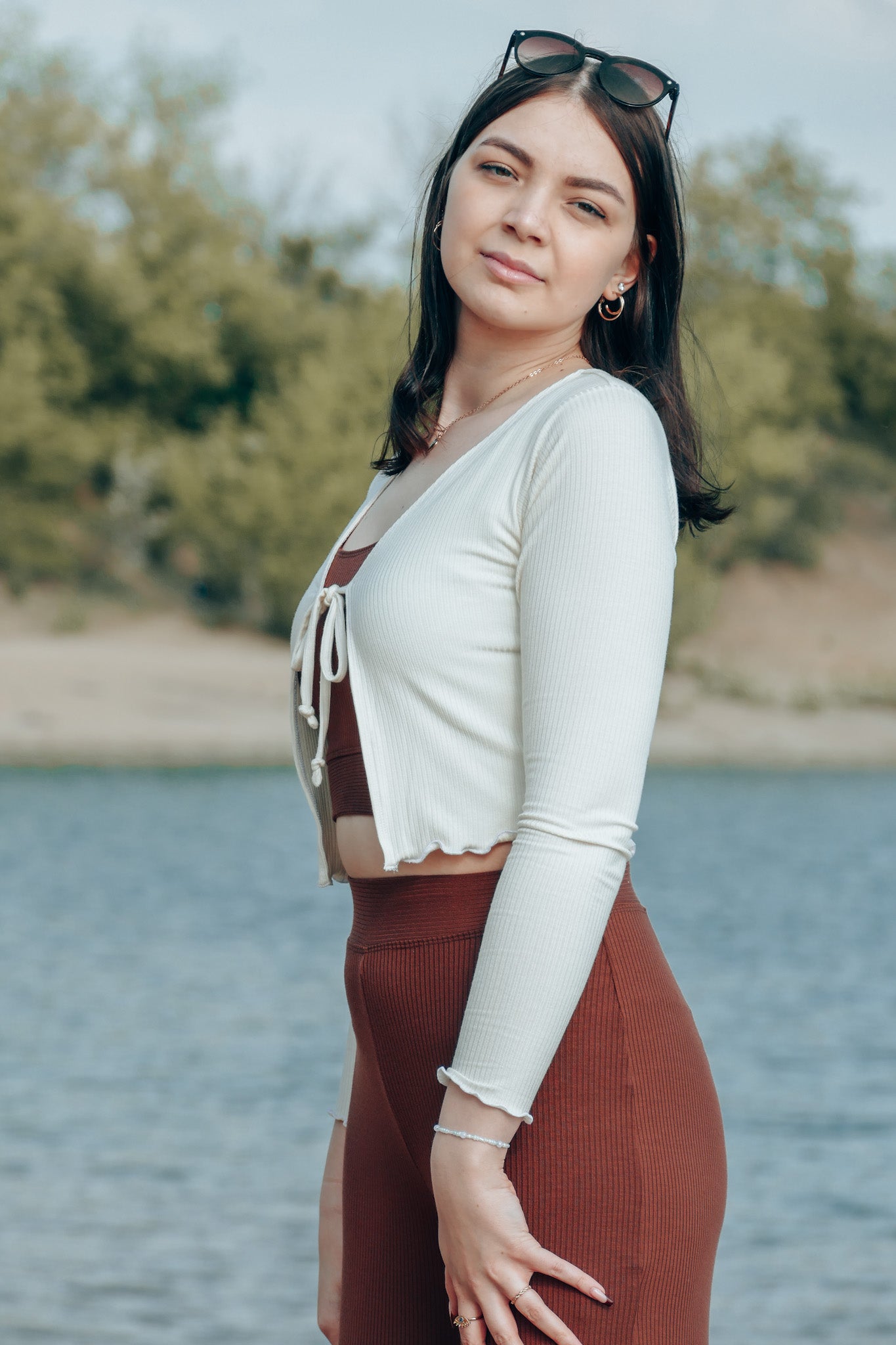 Bequeme und weiche Strickjacke aus nachhaltigem Stoff für den Sommer und für Reisen