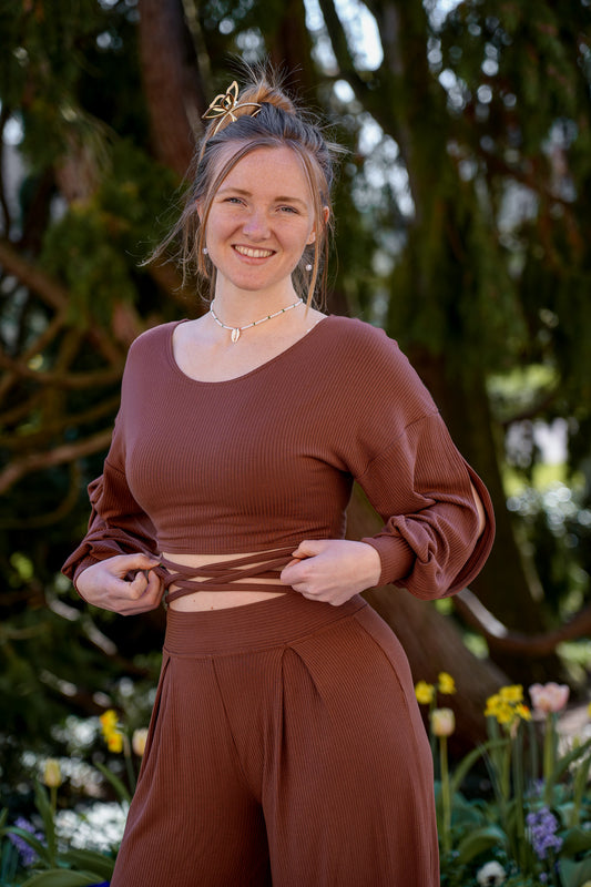 Nachhaltiger Tencel-Pullover mit femininen Details