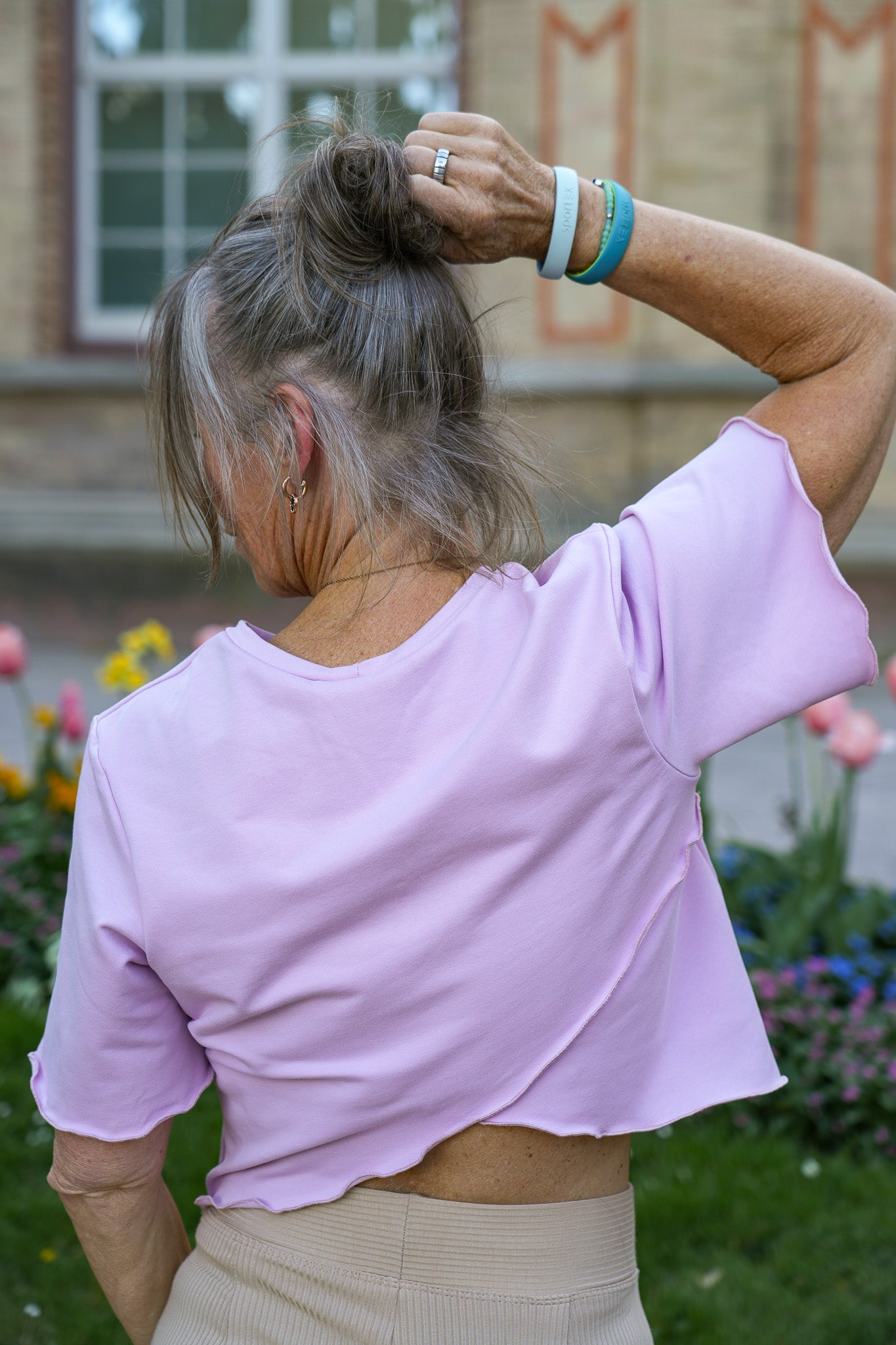 Süßes Sommer T-Shirt mit Print für Damen in rosa