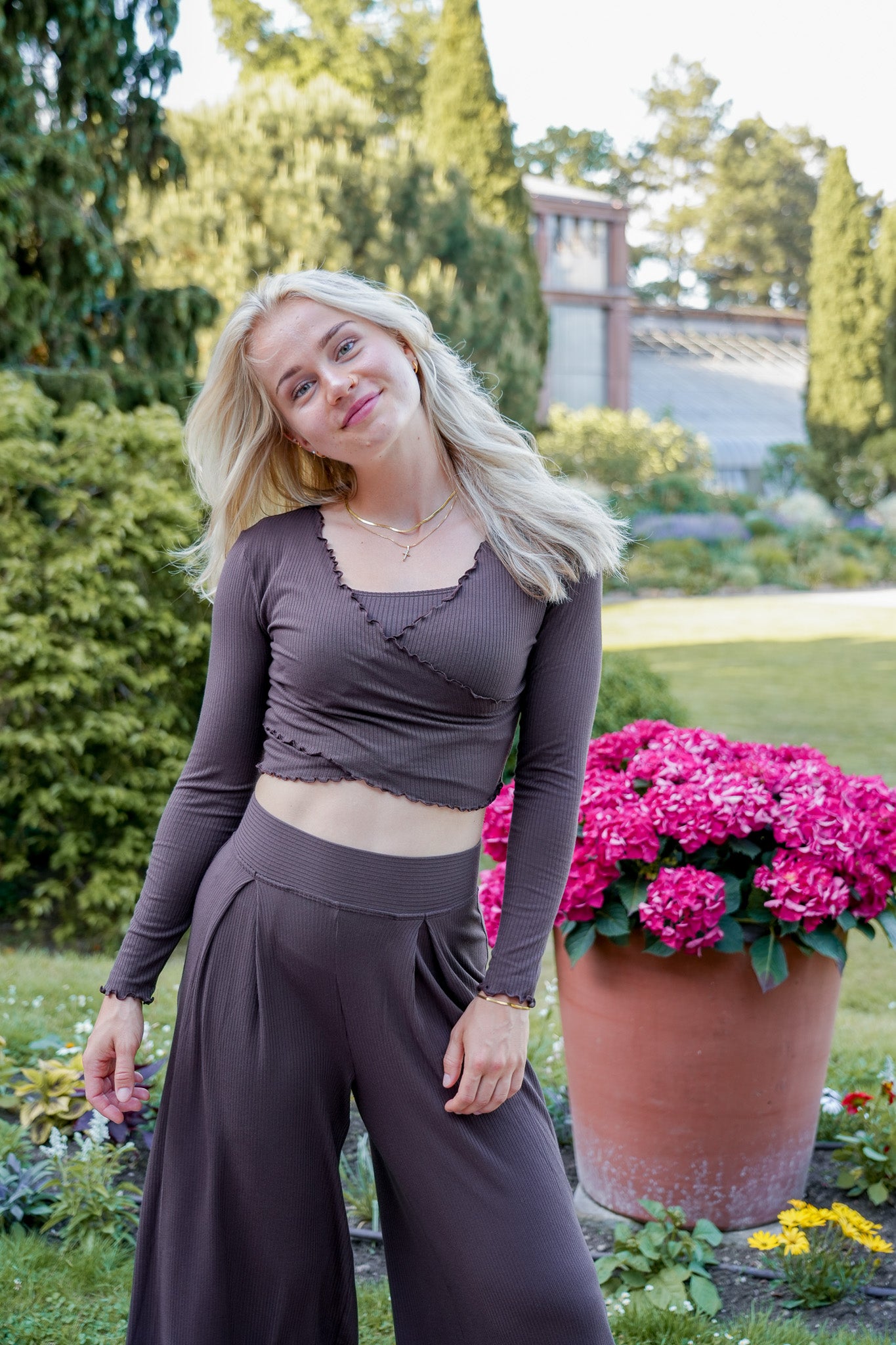 Sommerpullover in Mocha aus weichem Tencel