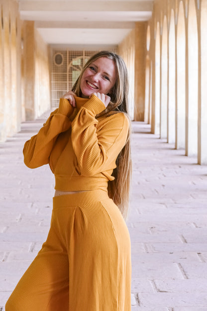 Bequeme und weiche Hose für den Winter für Damen in einem modernen Schnitt und in dem neusten trend