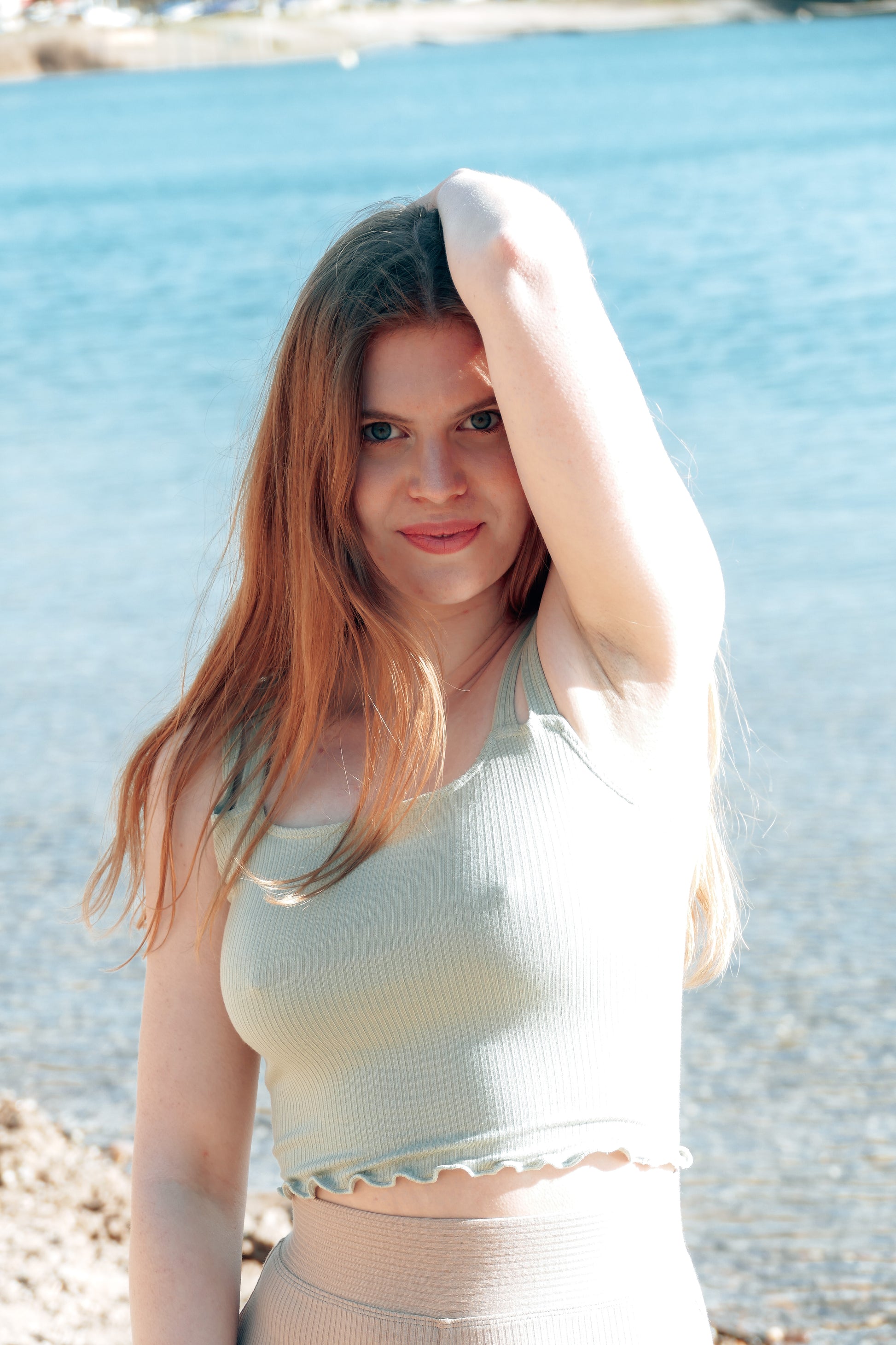 Fair produziertes und bauchfreies Top für den sommer in mint