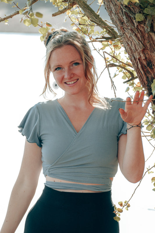 Bequemes Wickeltop zum Binden für Damen und Sommer