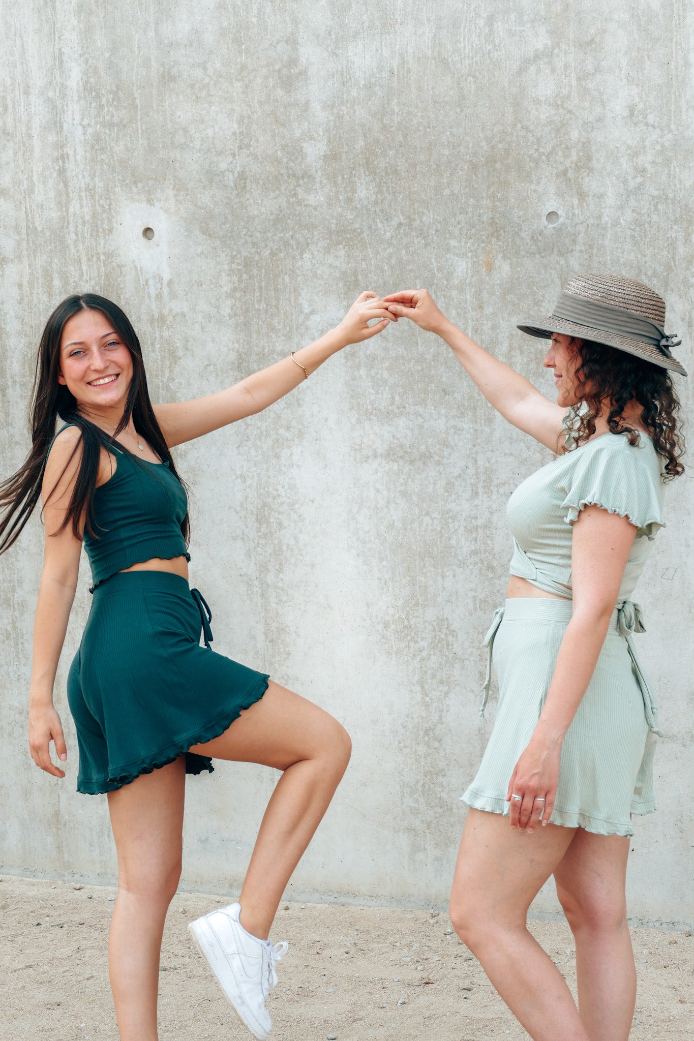 Bequeme und schicke Shorts für den Alltag in grün